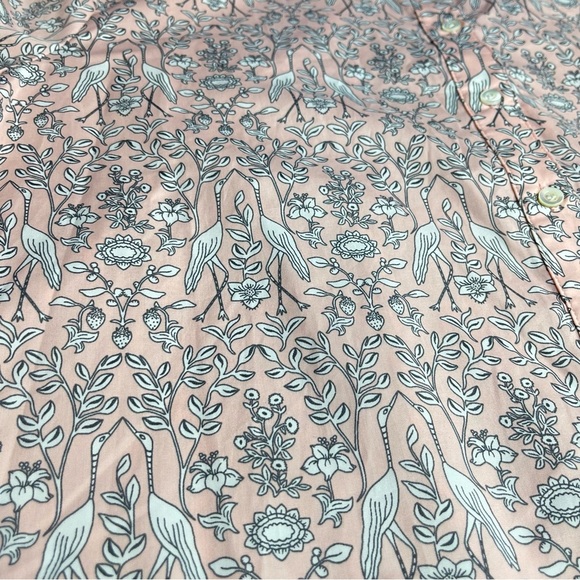 J. McLaughlin Arisa Cotton Popover NWT Floral Bird  Shirt Dress sz XL - Picture 14 of 14